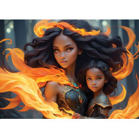 ALIPSON Puzzle Mère et Fille: L'Eau et le Feu 2x500 dílků