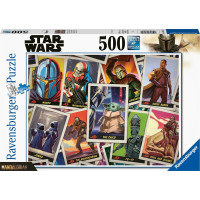 RAVENSBURGER Puzzle The Mandalorian: Baby Yoda 500 dílků