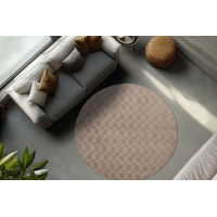 Kusový koberec Diamond Cut 800 Taupe kruh