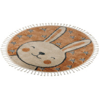 Dětský kusový koberec My Fano 390 Rabbit kruh
