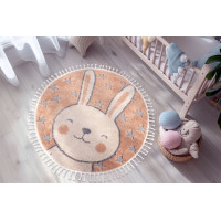 Dětský kusový koberec My Fano 390 Rabbit kruh