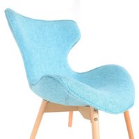 Designová retro židle Fox - tyrkysová