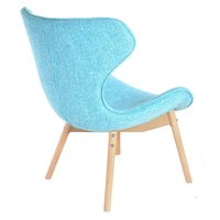 Designová retro židle Fox - tyrkysová
