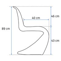 Designová židle PANTEON - šedá