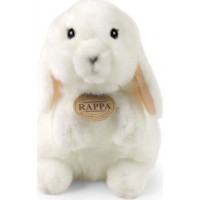 Rappa Plyšový králík bílý stojící 18 cm ECO-FRIENDLY