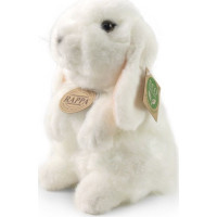 Rappa Plyšový králík bílý stojící 18 cm ECO-FRIENDLY