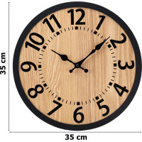 Nástěnné dřevěné hodiny ABBAS 35 cm