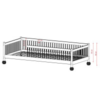 Dětská Montessori postel z masivu borovice STEVE - 200x90 cm - KAŠMÍROVÁ