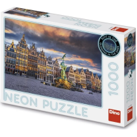 DINO Svítící puzzle Bouře nad Antverpami 1000 dílků
