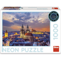 DINO Svítící puzzle Pohled na Hradčany 1000 dílků