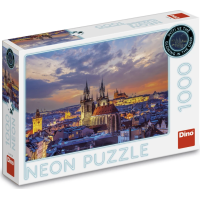 DINO Svítící puzzle Pohled na Hradčany 1000 dílků