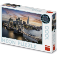DINO Svítící puzzle Soumrak nad Tower Bridge 1000 dílků