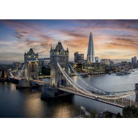 DINO Svítící puzzle Soumrak nad Tower Bridge 1000 dílků