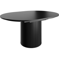 Rozkládací kulatý jídelní stůl ZANTE ZA9 - černý