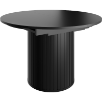 Rozkládací kulatý jídelní stůl ZANTE ZA9 - černý
