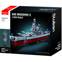 Sluban Model Bricks M38-B1291 Bitevní loď USS Missouri 1:350