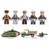 Sluban Army M38-B1296 Tank WWII Mark Vs