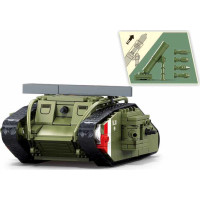 Sluban Army M38-B1296 Tank WWII Mark Vs