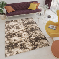 Plyšový koberec SILK Ombre - HNĚDÝ, 120x170 cm
