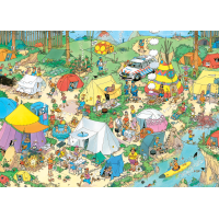 JUMBO Puzzle JvH Kempování v lese 1000 dílků