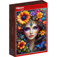 ALIPSON Puzzle Květinová žena 1000 dílků