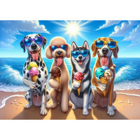 ART PUZZLE Puzzle Pejsci na dovolené 200 dílků