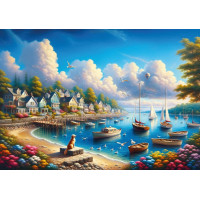ART PUZZLE Puzzle Přístav plný plachetnic 260 dílků