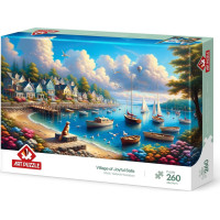 ART PUZZLE Puzzle Přístav plný plachetnic 260 dílků