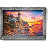 ART PUZZLE Puzzle s rámem a lepidlem 3v1 Nádherný západ slunce 1000 dílků