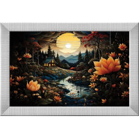 ART PUZZLE Puzzle s rámem a lepidlem 3v1 Noční krásky 1000 dílků
