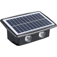 Solight LED solární nástěnné světlo, teplá a studená bílá, 15x10cm