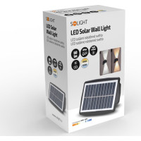 Solight LED solární nástěnné světlo, teplá a studená bílá, 15x10cm