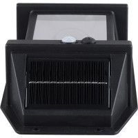 Solight LED solární lucerna nástěnná, teplá bílá, 12x17cm, černá