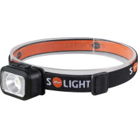 Solight LED čelová nabíjecí svítilna, 170lm, teplé+studené světlo, Li-Ion