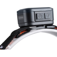 Solight LED čelová nabíjecí svítilna, 170lm, teplé+studené světlo, Li-Ion