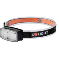 Solight LED čelová nabíjecí svítilna, 100lm, sensor, Li-Ion