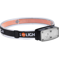Solight LED čelová nabíjecí svítilna, 100lm, sensor, Li-Ion