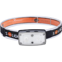 Solight LED čelová nabíjecí svítilna, 100lm, sensor, Li-Ion