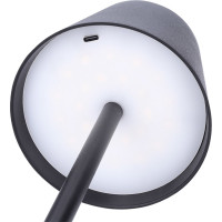 Solight LED nabíjecí lampička Lucca, 120lm, změna CCT, stmívání, černá