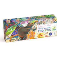 DJECO Panoramatické puzzle Lesní zvířátka 200 dílků