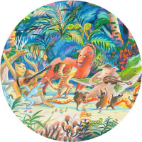 DJECO Panoramatické puzzle Lesní zvířátka 200 dílků