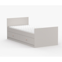 Postel se šuplíky OLAF 200x90 cm - kašmírová/růžová