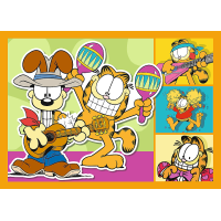 TREFL Puzzle Garfield miluje lasagne 4v1 (35,48,54,70 dílků)