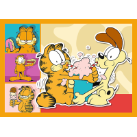 TREFL Puzzle Garfield miluje lasagne 4v1 (35,48,54,70 dílků)