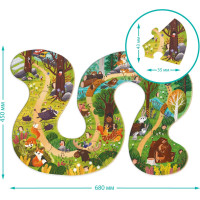 DODO Puzzle Kdo žije v lese? 16 dílků
