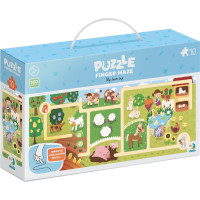 DODO Puzzle Labyrint: Cesta farmou 10 dílků
