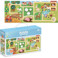 DODO Puzzle Labyrint: Cesta farmou 10 dílků