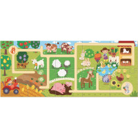 DODO Puzzle Labyrint: Cesta farmou 10 dílků