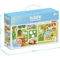 DODO Puzzle Labyrint: Cesta farmou 10 dílků