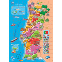 EDUCA Puzzle Mapa Portugalska 150 dílků